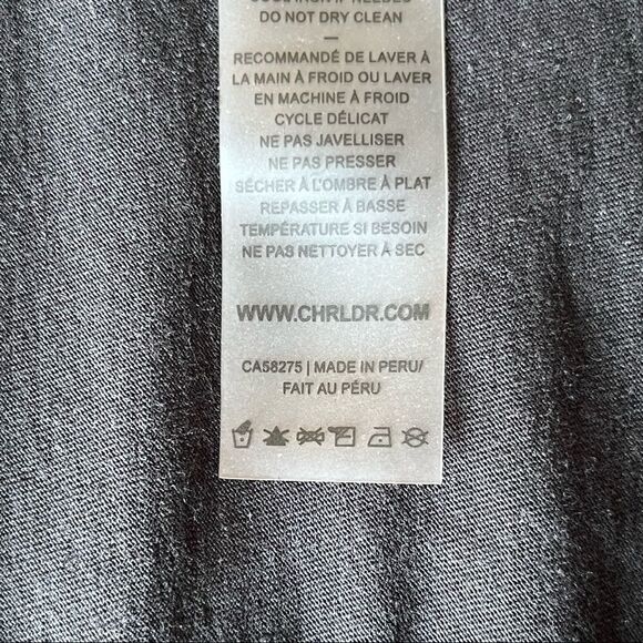 Chrldr Black Tank Size Small White Graphic Absolutely Not with Stars - Picture 7 of 7